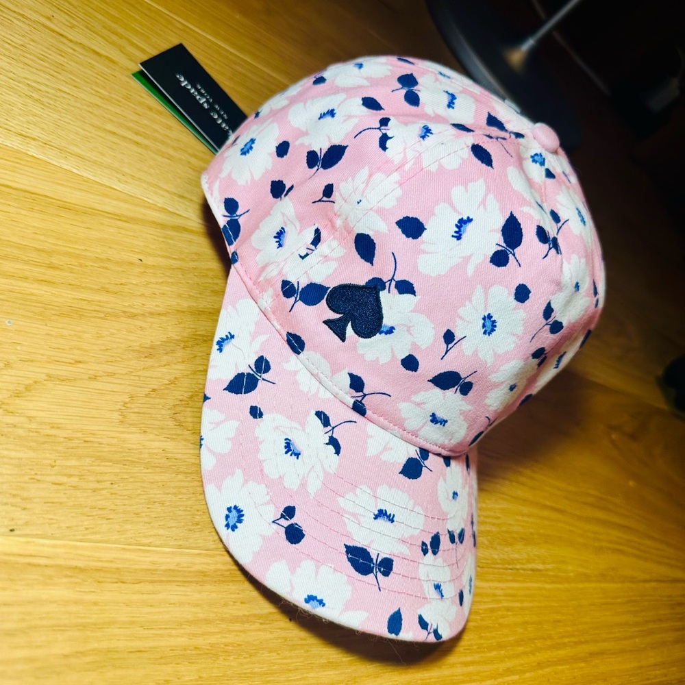 ♠️ Kate Spade ♠️ Floral Pink and Blue Baseball Cap